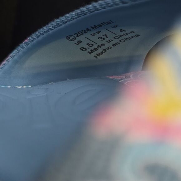 BRAND NEW ALDO BARBIE PARTY PRINTED  DENIM STRAPPY PLATFORM HEELED PLATF… G1 - Picture 15 of 16